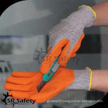 SRSAFETY coated latex anti-cut working gloves, level 5